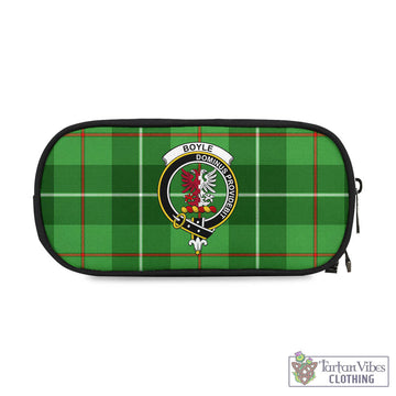 Boyle Tartan Pen and Pencil Case with Family Crest One Size 4.13*8.74 inch - Tartan Vibes Clothing