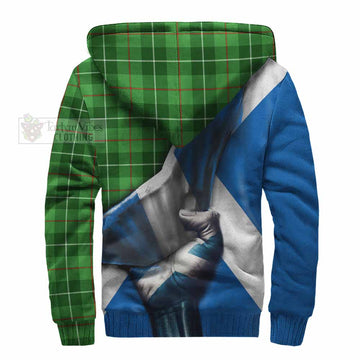 Boyle Tartan Sherpa Hoodie with Family Crest Scotland Patriotic Style - Tartan Vibes Clothing