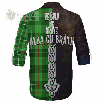 Boyle Tartan Family Crest Ghillie Kilt Shirt Alba Gu Brath Be Brave Lion Ancient Style - Tartan Vibes Clothing