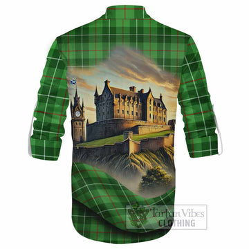 Boyle Tartan Family Crest Ghillie Kilt Shirt with Scottish Ancient Castle Style - Tartan Vibes Clothing