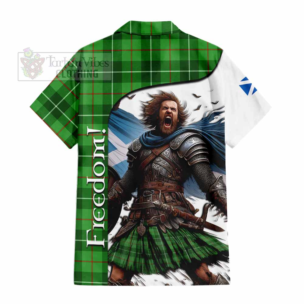 Boyle Crest Tartan Hawaiian Shirt Inspired by the Freedom of Scottish Warrior - Tartan Vibes Clothing