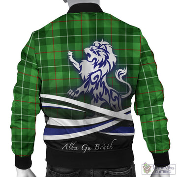 Boyle Tartan Bomber Jacket with Alba Gu Brath Regal Lion Emblem - Tartan Vibes Clothing