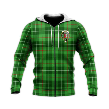 Boyle Tartan Knitted Hoodie with Family Crest Unisex Knitted Zip Hoodie - Tartan Vibes Clothing