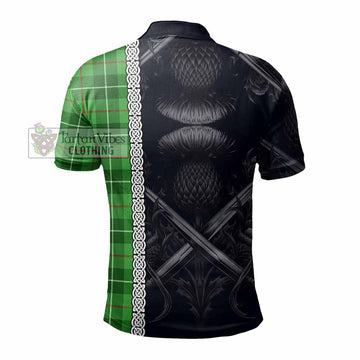 Boyle Tartan Polo Shirt with Family Crest Cross Sword Thistle Celtic Vibes - Tartan Vibes Clothing