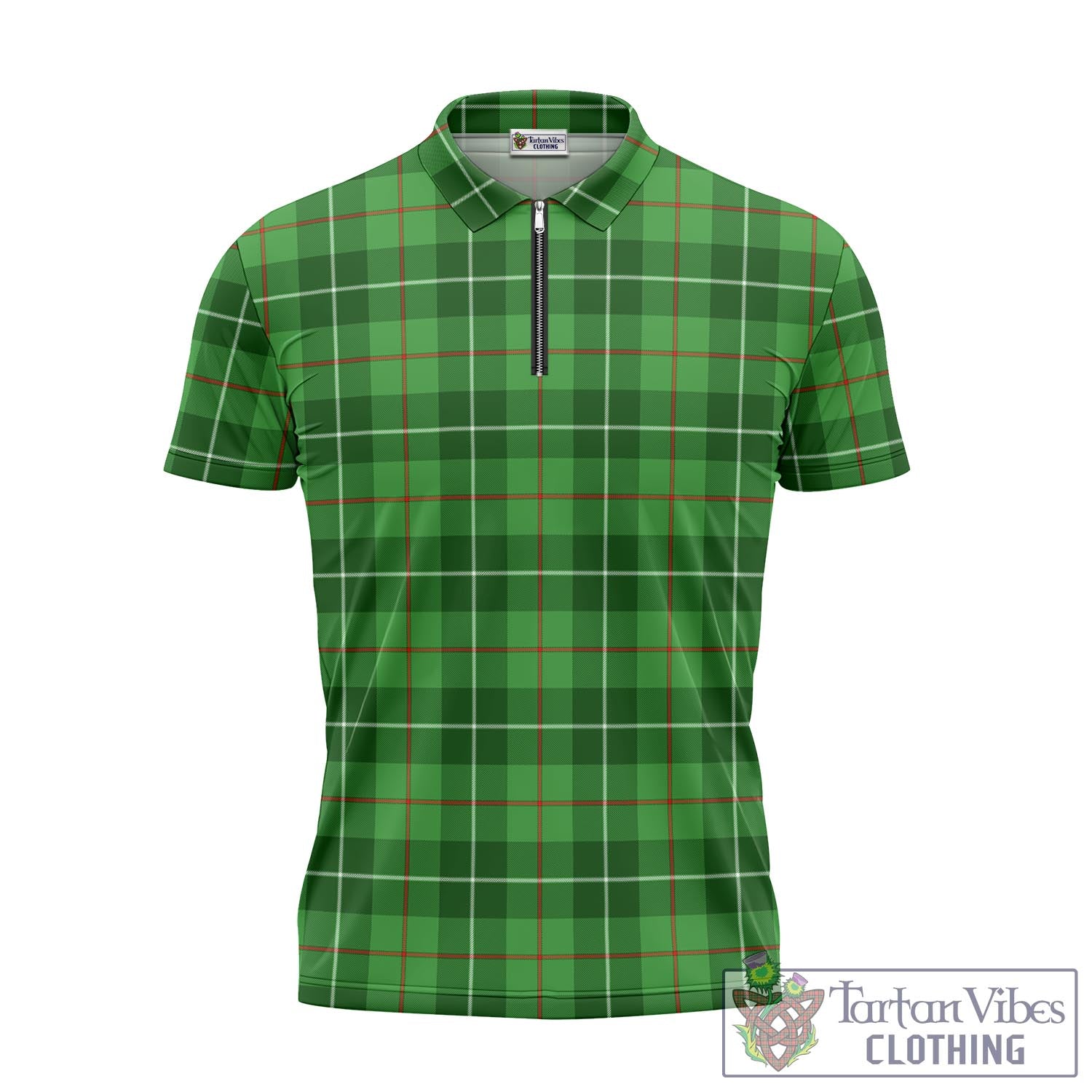 Boyle Tartan Zipper Polo Shirt - Tartan Vibes Clothing