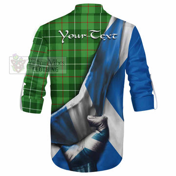Boyle Tartan Ghillie Kilt Shirt with Family Crest Scotland Patriotic Style - Tartan Vibes Clothing