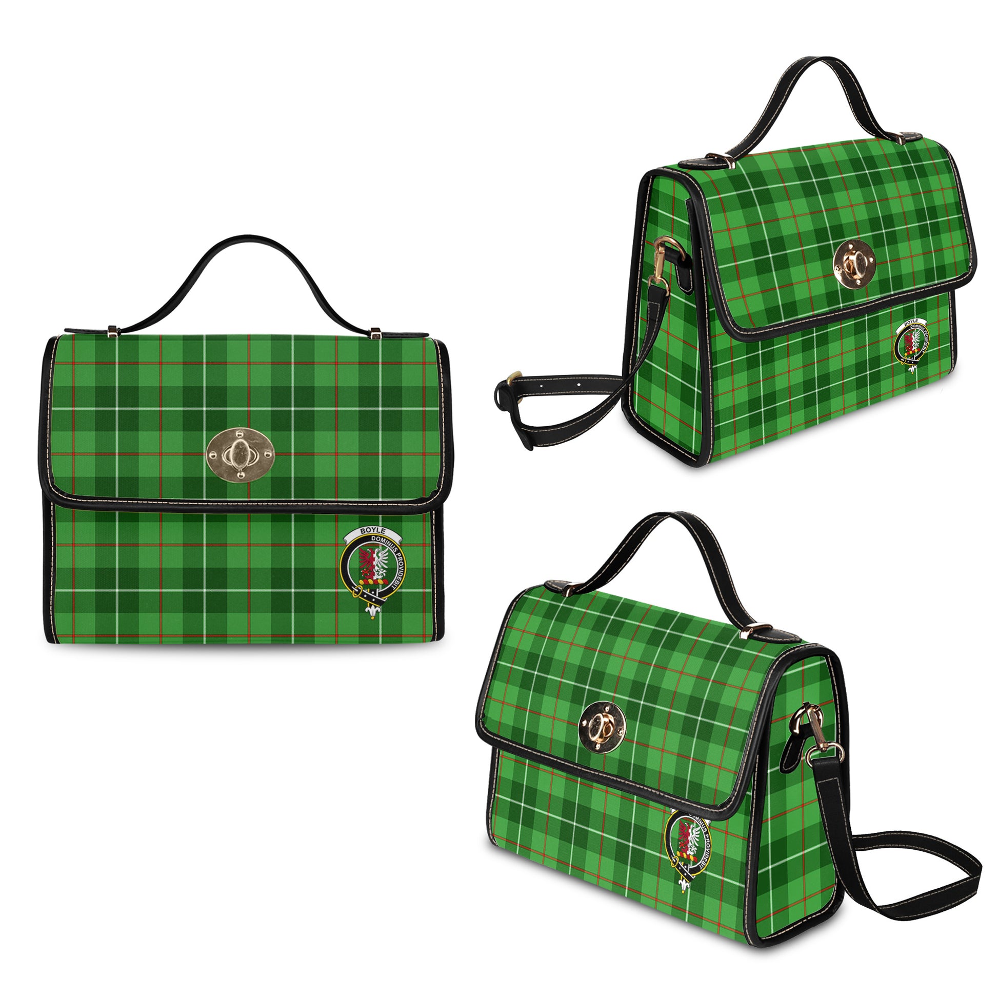 Boyle Tartan Waterproof Canvas Bag with Family Crest - Tartan Vibes Clothing