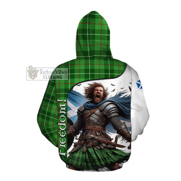 Boyle Crest Tartan Cotton Hoodie Inspired by the Freedom of Scottish Warrior Pullover Hoodie - Tartan Vibes Clothing