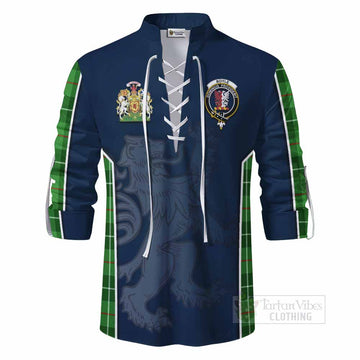Boyle Tartan Ghillie Kilt Shirt with Family Crest and Lion Rampant Vibes Sport Style - Tartan Vibes Clothing