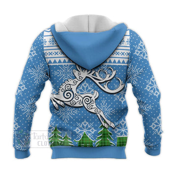 Boyle Clan Christmas Knitted Hoodie Celtic Reindeer Style - Tartan Vibes Clothing