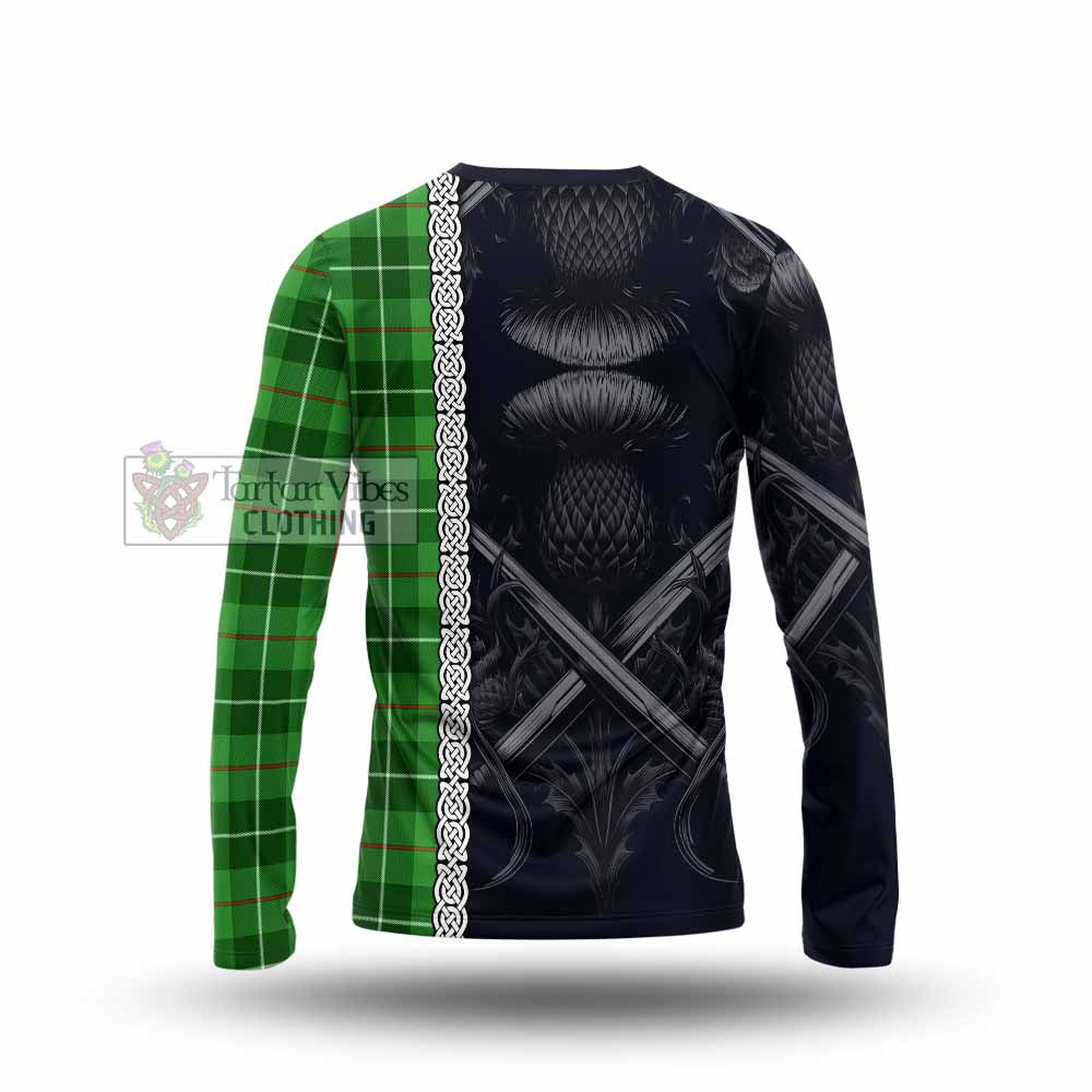 Boyle Tartan Long Sleeve T-Shirt with Family Crest Cross Sword Thistle Celtic Vibes - Tartan Vibes Clothing