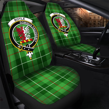 Boyle Tartan Car Seat Cover with Family Crest - Tartan Vibes Clothing