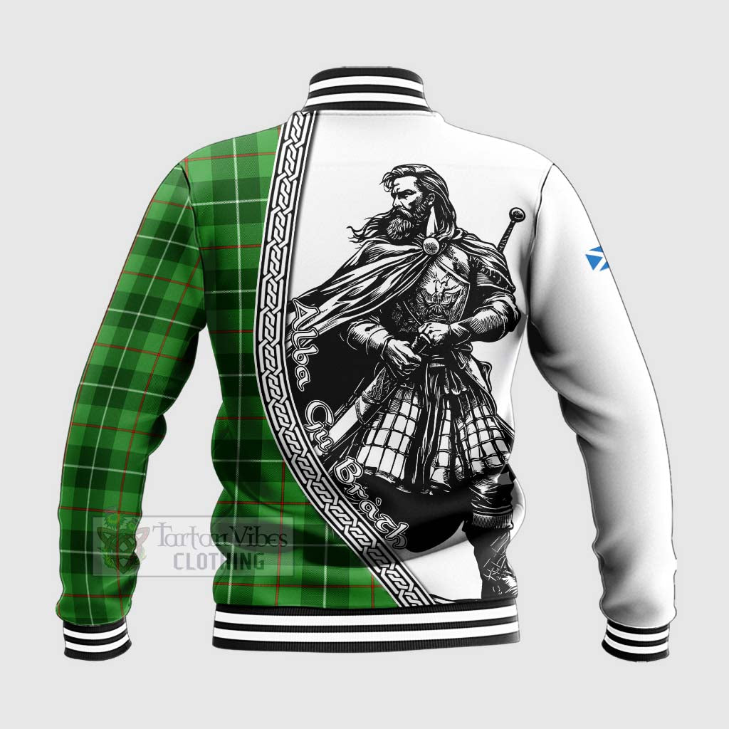 Boyle Tartan Clan Crest Baseball Jacket with Highlander Warrior Celtic Style - Tartan Vibes Clothing