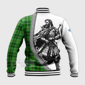 Boyle Tartan Clan Crest Baseball Jacket with Highlander Warrior Celtic Style - Tartan Vibes Clothing