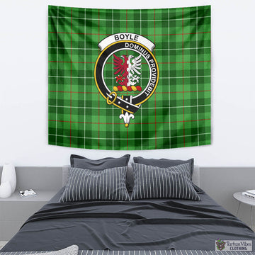 Boyle Tartan Tapestry Wall Hanging and Home Decor for Room with Family Crest - Tartan Vibes Clothing