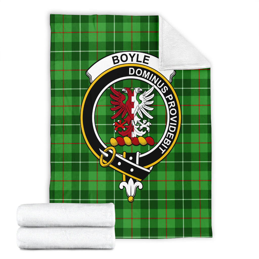 Boyle Tartan Blanket with Family Crest - Tartan Vibes Clothing