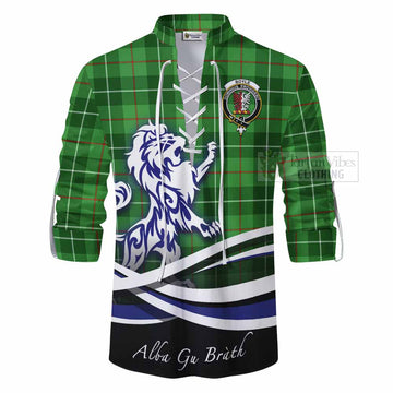 Boyle Tartan Ghillie Kilt Shirt with Alba Gu Brath Regal Lion Emblem - Tartan Vibes Clothing