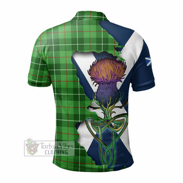 Tartan Vibes Clothing Boyle Tartan Family Crest Polo Shirt Scottish Thistle Celtic Inspired