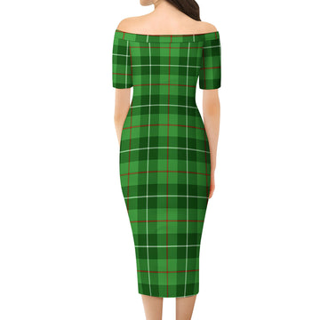 Boyle Tartan Off Shoulder Lady Dress - Tartan Vibes Clothing