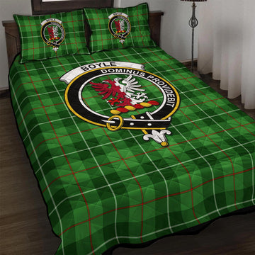 Boyle Tartan Quilt Bed Set with Family Crest - Tartan Vibes Clothing
