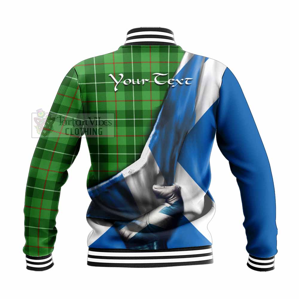 Boyle Tartan Baseball Jacket with Family Crest Scotland Patriotic Style - Tartan Vibes Clothing