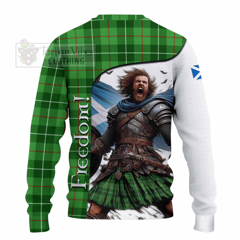 Boyle Crest Tartan Knitted Sweater Inspired by the Freedom of Scottish Warrior - Tartan Vibes Clothing