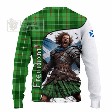 Boyle Crest Tartan Knitted Sweater Inspired by the Freedom of Scottish Warrior - Tartan Vibes Clothing