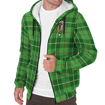 Boyle Tartan Sherpa Hoodie with Family Crest
