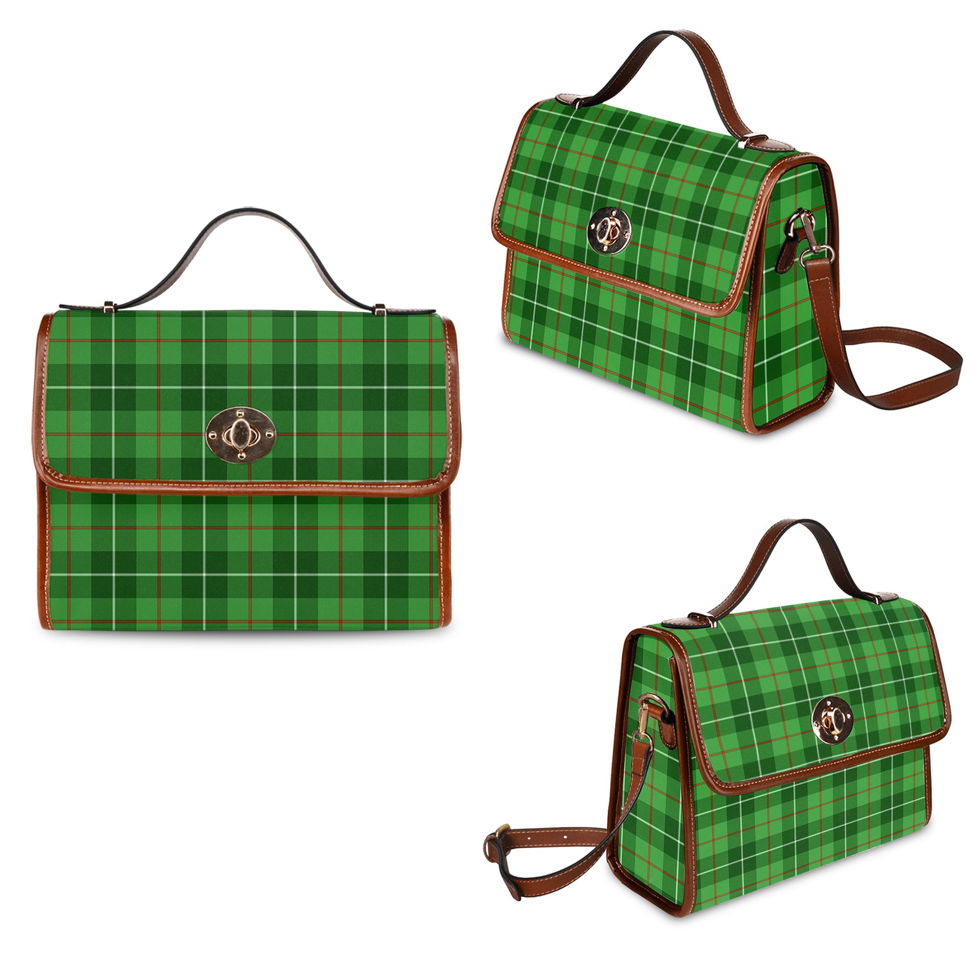Boyle Tartan Leather Strap Waterproof Canvas Bag - Tartanvibesclothing