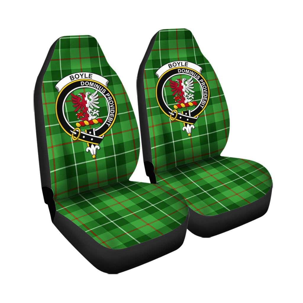 Boyle Tartan Car Seat Cover with Family Crest - Tartan Vibes Clothing