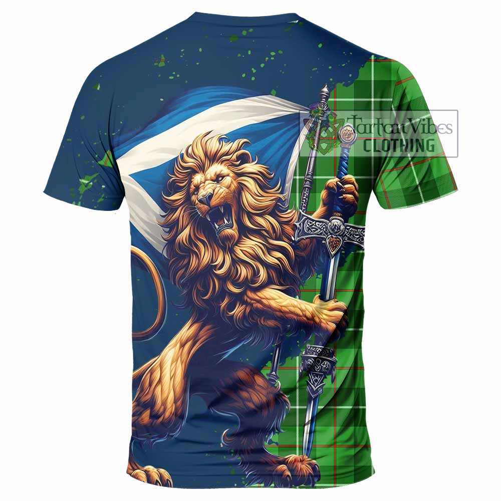 Boyle Tartan Family Crest T-Shirt with Scottish Majestic Lion - Tartan Vibes Clothing