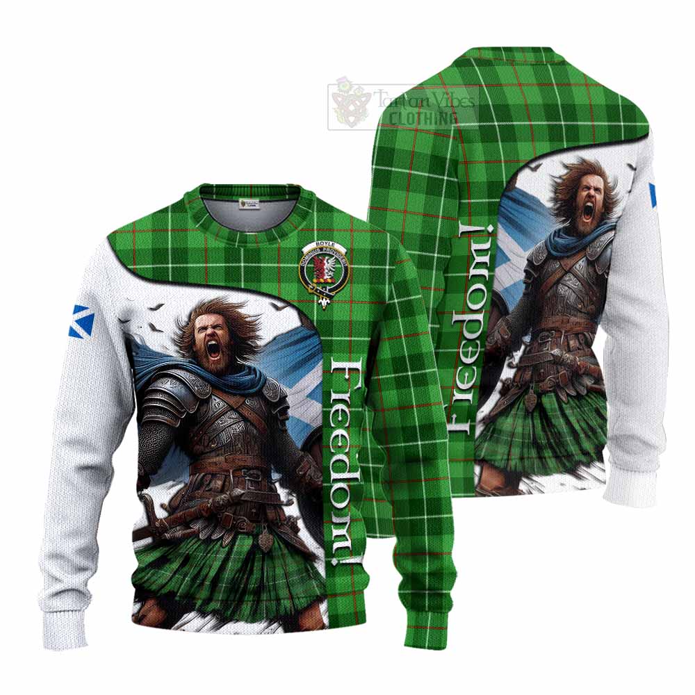 Boyle Crest Tartan Knitted Sweater Inspired by the Freedom of Scottish Warrior - Tartan Vibes Clothing