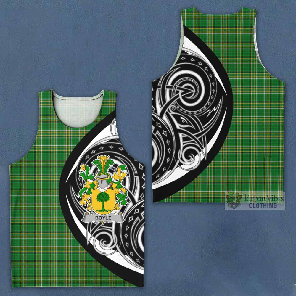 Tartan Vibes Clothing Boyle Irish Clan Men's Tank Top Celtic Circle Style