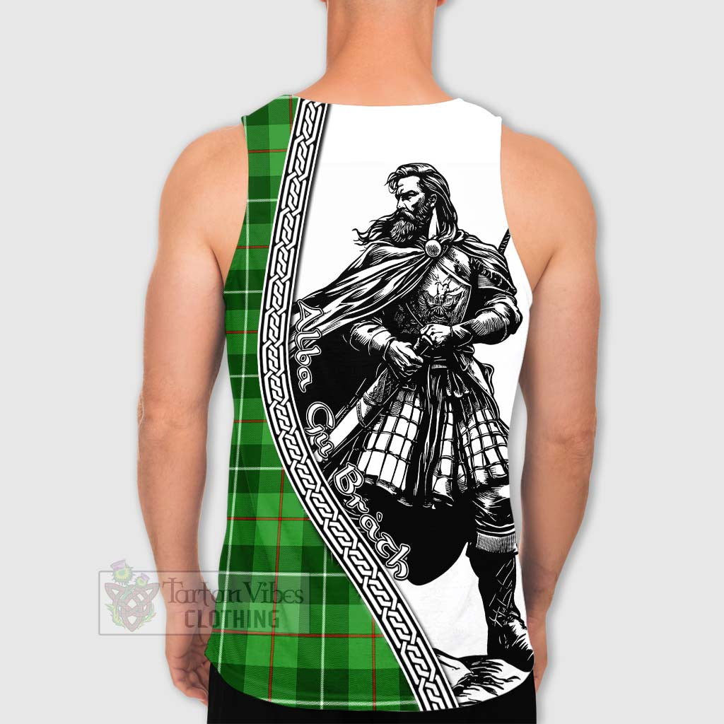 Boyle Tartan Clan Crest Men's Tank Top with Highlander Warrior Celtic Style - Tartan Vibes Clothing