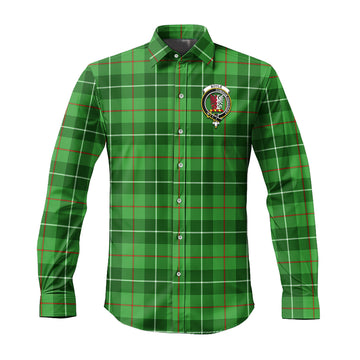 Boyle Tartan Long Sleeve Button Up Shirt with Family Crest Men's Shirt - Tartan Vibes Clothing