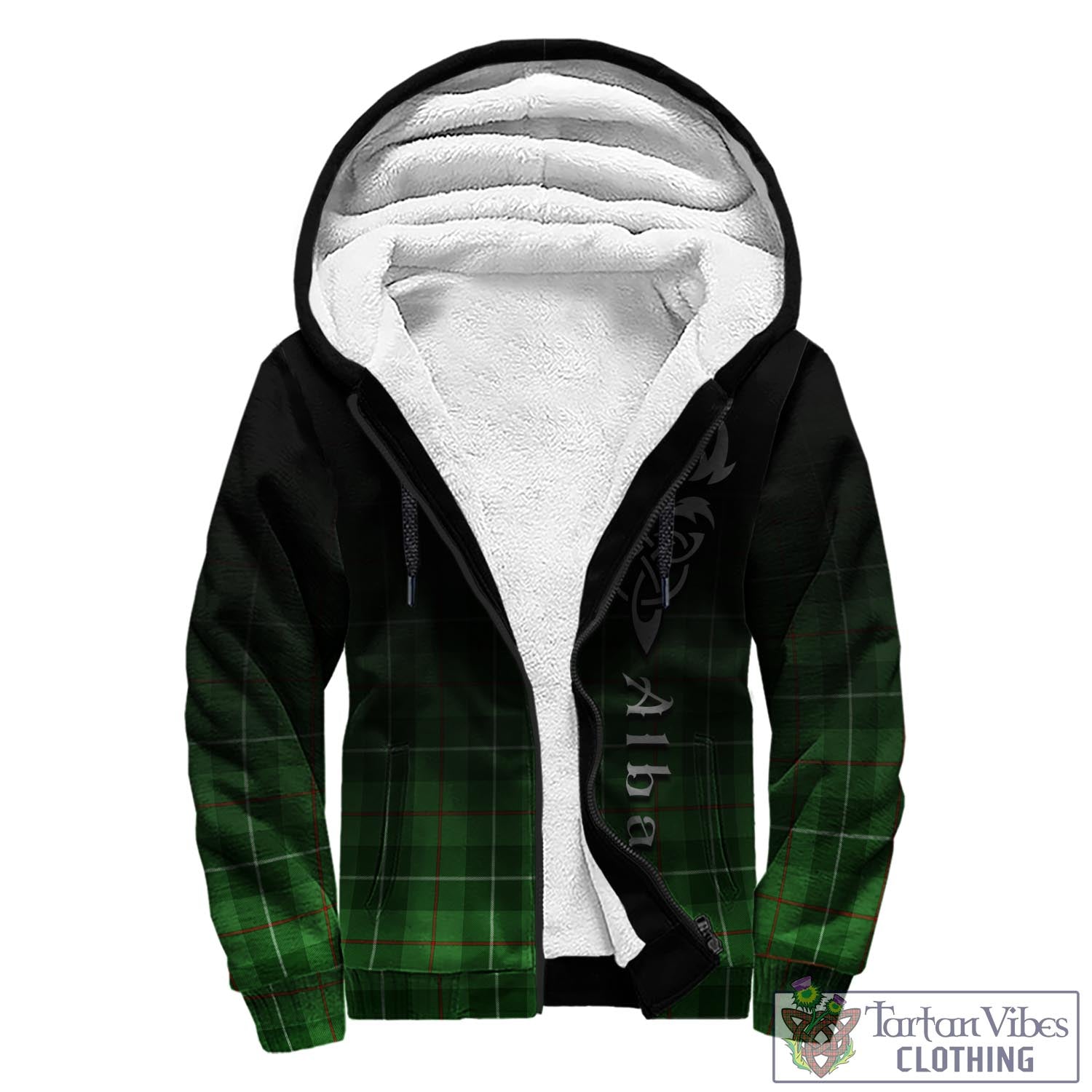 Boyle Tartan Sherpa Hoodie Featuring Alba Gu Brath Family Crest Celtic Inspired - Tartan Vibes Clothing