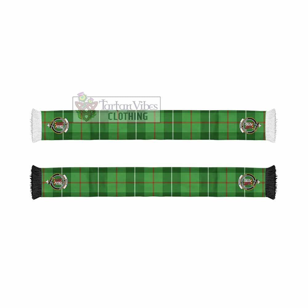 Boyle Tartan Ruffneck Scarf with Family Crest - Tartan Vibes Clothing
