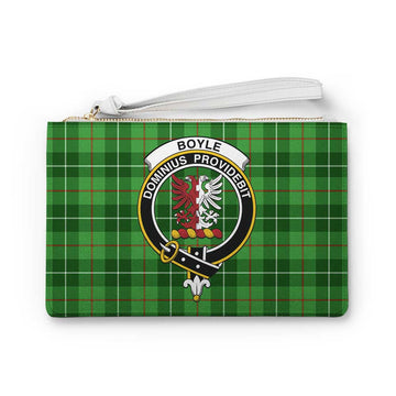 Tartan Vibes Clothing Boyle Family Crest Tartan Clutch Bag