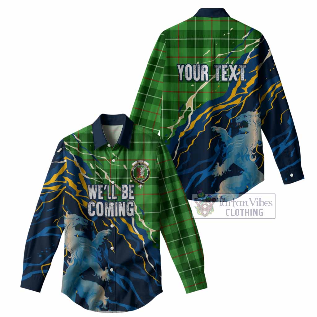 Boyle Scotland Tartan Women Casual Shirt WC2026 Football - We'll Be Coming