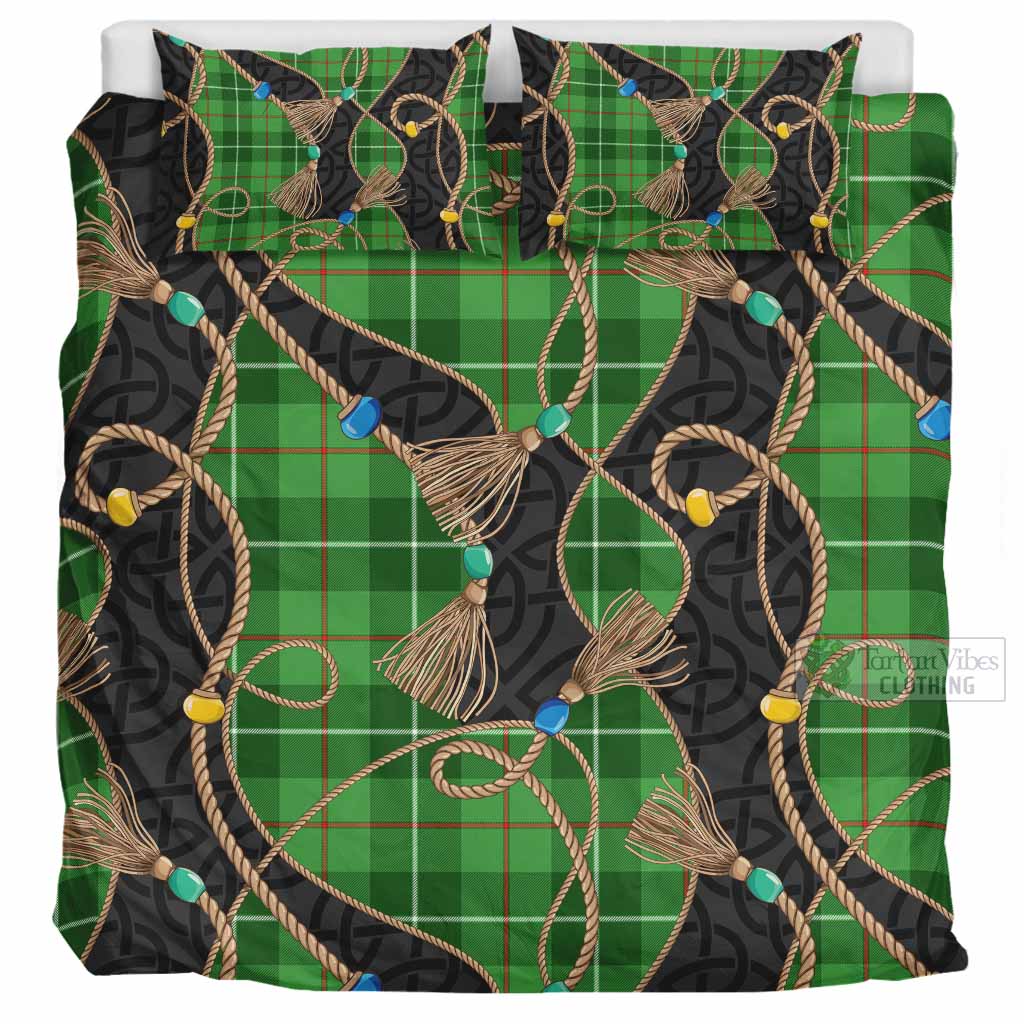 Boyle Scottish Tartan Twisted Ropes Stylized Bedding Set UK Bedding Set UK Super King 104*94 inch - Tartan Vibes Clothing