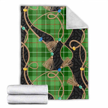 Boyle Scottish Tartan Twisted Ropes Stylized Blanket X-Large 59 x 79 inches 150 x 200 cm - Tartan Vibes Clothing