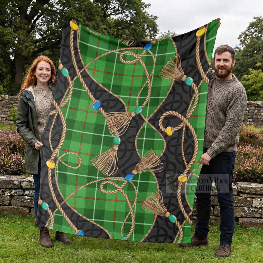 Boyle Scottish Tartan Twisted Ropes Stylized Blanket - Tartan Vibes Clothing