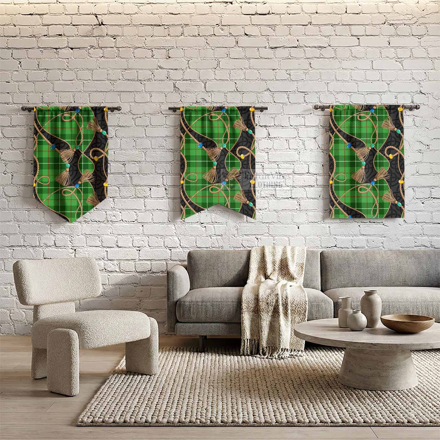 Boyle Scottish Tartan Twisted Ropes Stylized Gonfalon - Tartan Vibes Clothing