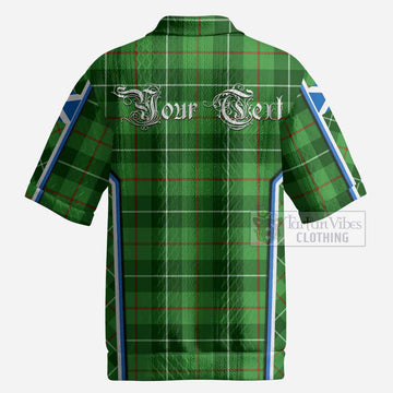Boyle Tartan Crest Men’s Polo Sweater Top Scotland Coat of Arm Flag Style