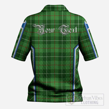 Boyle Tartan Crest Women’s Polo Sweater Top Scotland Coat of Arm Flag Style
