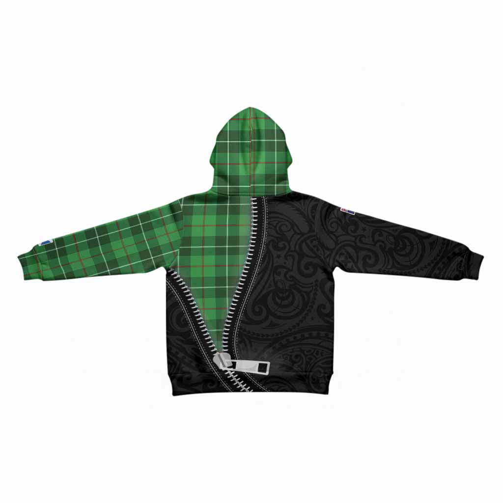 Boyle Tartan Kid Hoodie New Zealand Pattern Unique Zipper Stylized