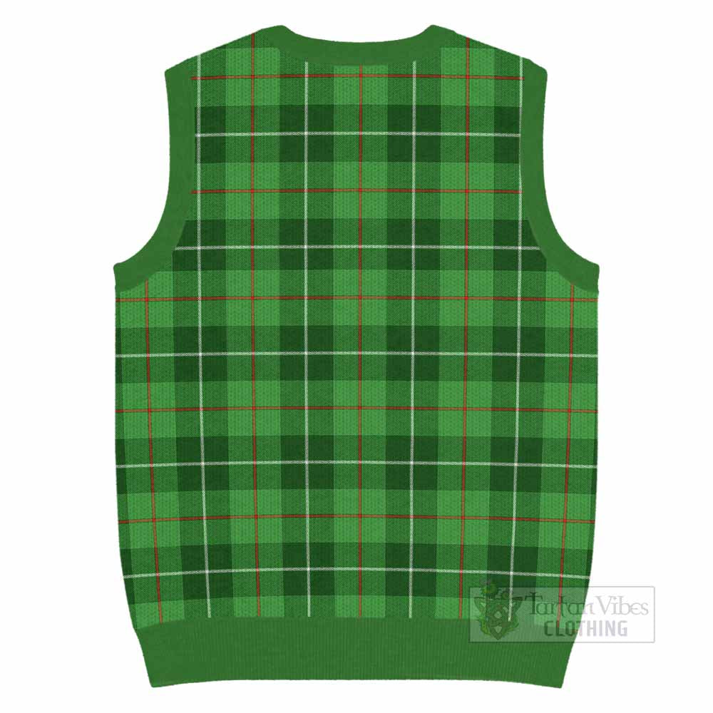 Boyle Tartan Knitted V-Neck Vest with Family Crest - Tartan Vibes Clothing