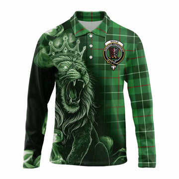 Boyle Tartan Long Sleeve Polo Shirt Roaring Lion Heritage