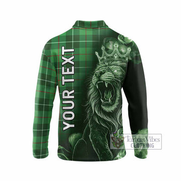 Boyle Tartan Long Sleeve Polo Shirt Roaring Lion Heritage