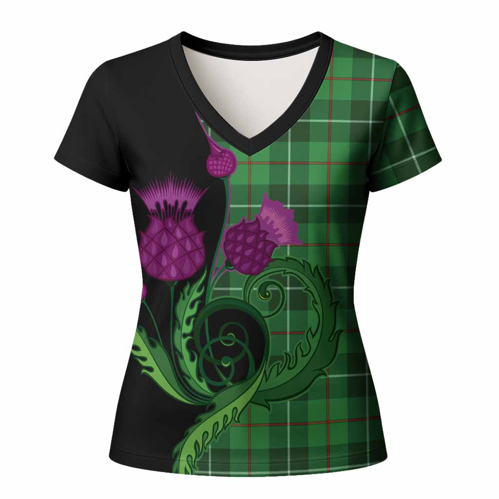 Boyle Tartan Women T shirt Traditional Scottish Thistle